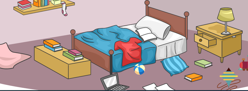 UNTIDY BEDROOM