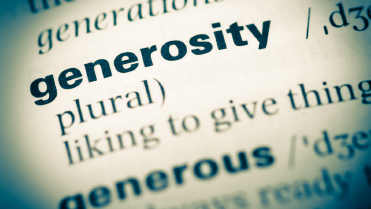 THE BENEFITS OF GENEROSITY