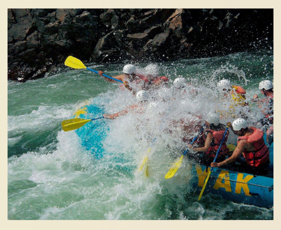 BEING A WHITE WATER RAFTING GUIDE