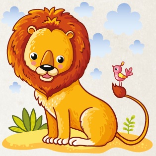 The Lion and the Bird Friends