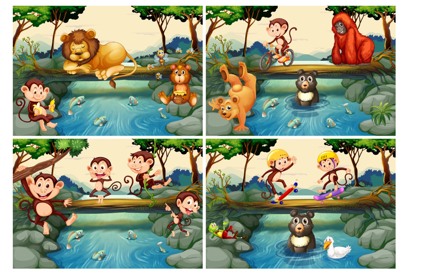 Here is part of a story board for an animation film. Write your own title.
