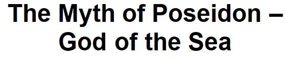 Poseidon – God of the Sea