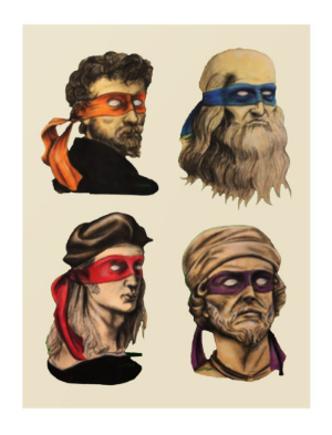Italian Renaissance with Teenage Mutant Ninja Turtles