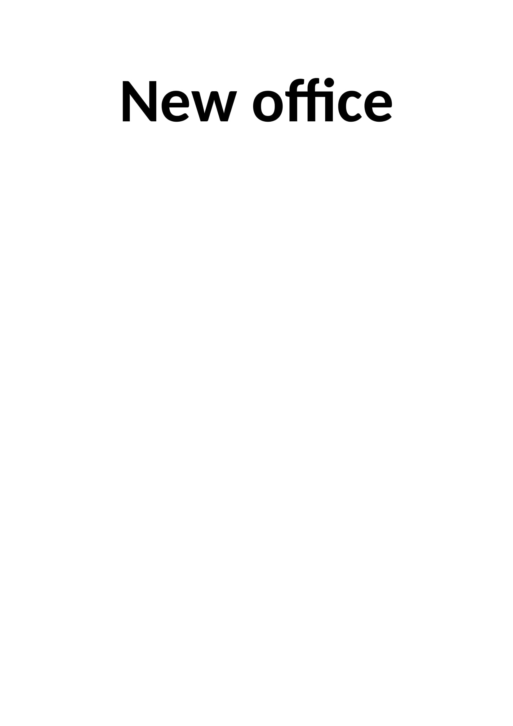 New office