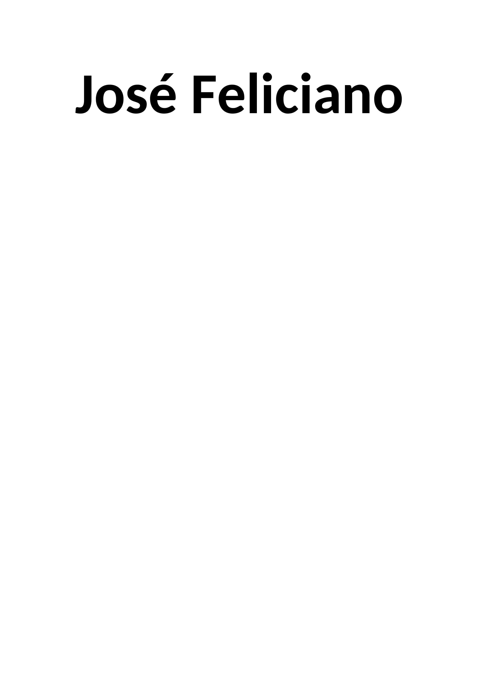 José Feliciano