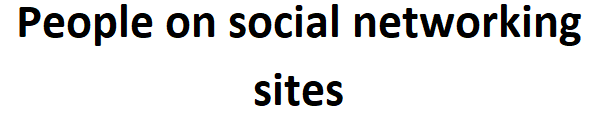 People on social networking sites