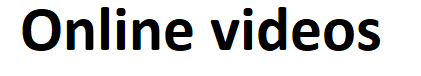 Online videos