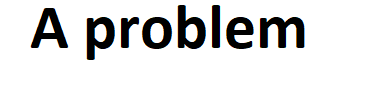 A problem