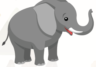 The Elephant and His Friends