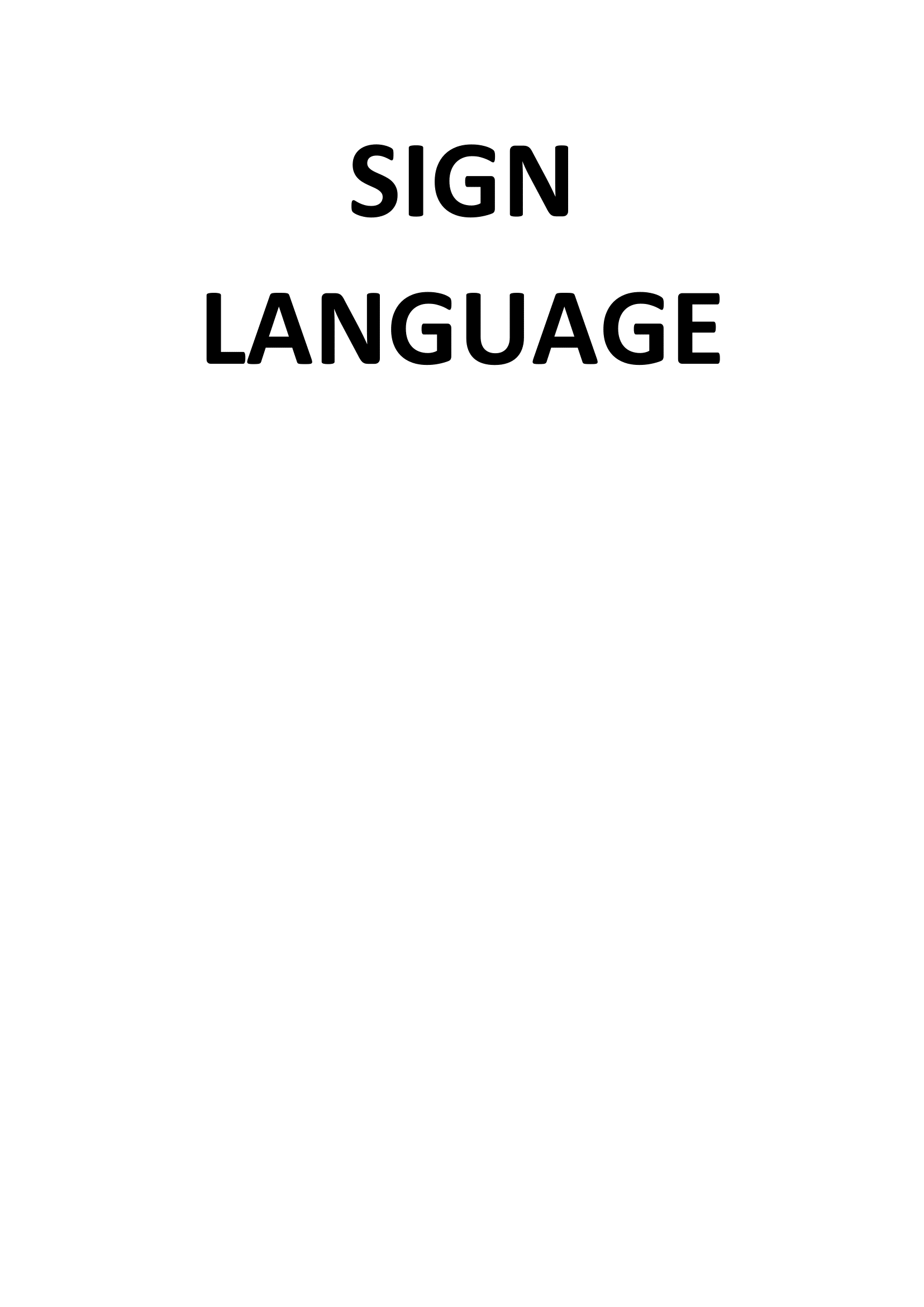 Sign Language