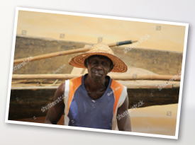 A FISHERMAN AND A SHRINKING LAKE